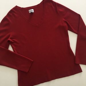 Chicos v-necks  Longsleeve sweater Red Size 1
